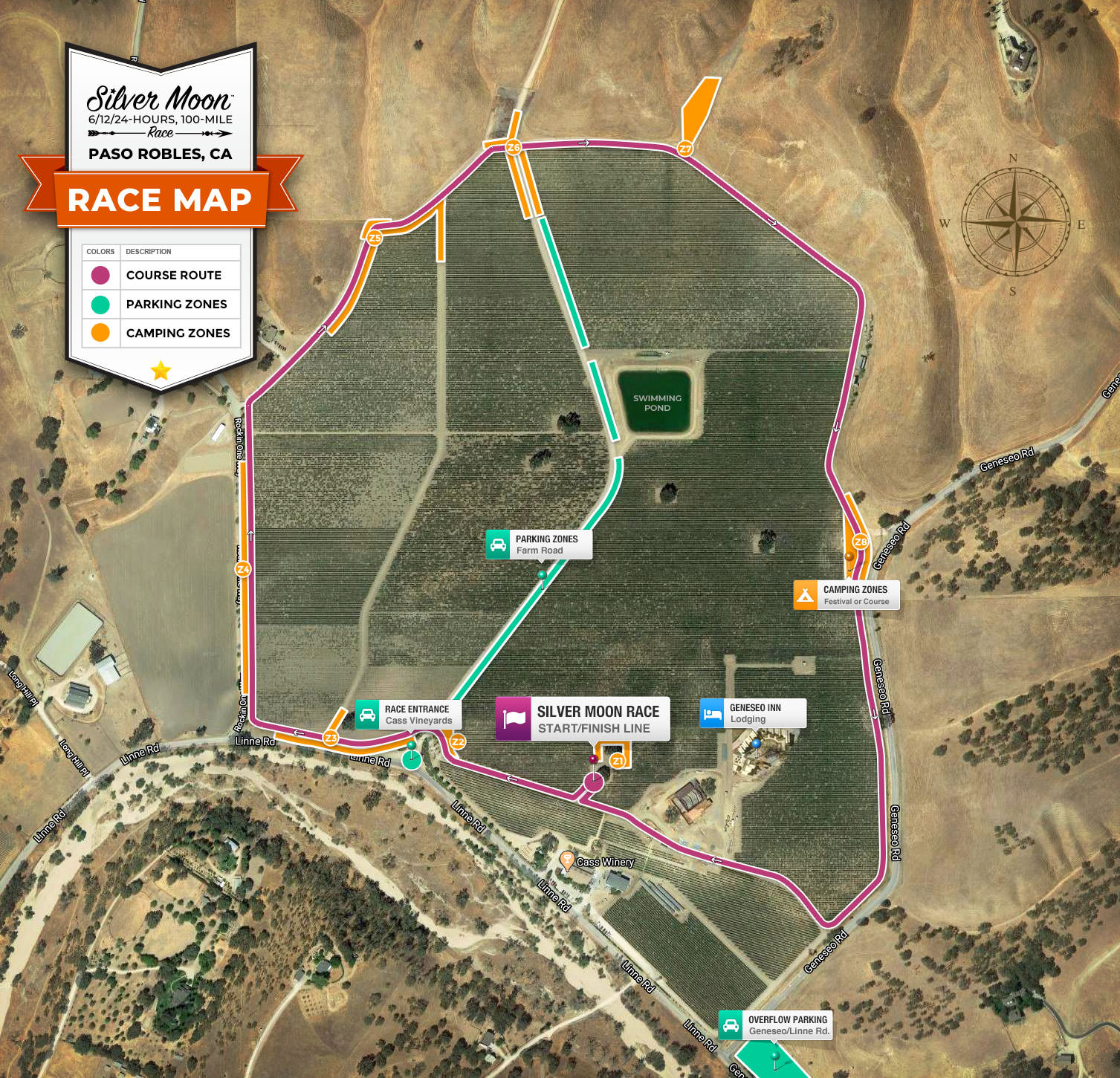 Course & Camping Map